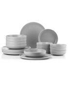 Service de table en Porcelaine gris - 18 pièces